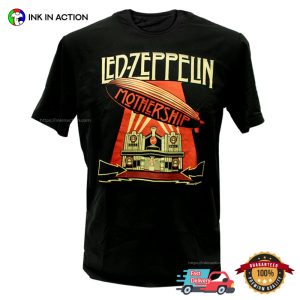 Led Zeppelin Mothership Album Vintage Retro T shirt 3