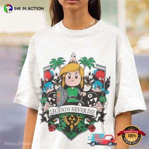 Legend of Zelda Legend Never Die Cute T shirt 2