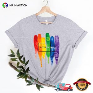 Love Wins Support june pride month Comfort Colors T shirt 1