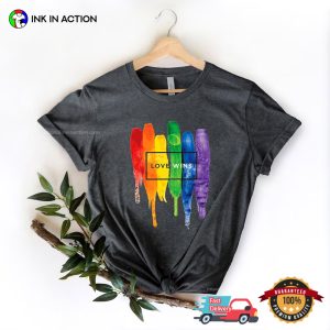 Love Wins Support june pride month Comfort Colors T shirt 2