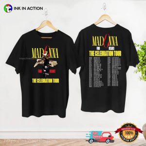 Madonna Tour 2024 Schedule Graphic T shirt 2