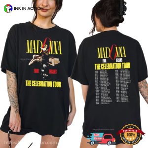 Madonna Tour 2024 Schedule Graphic T shirt