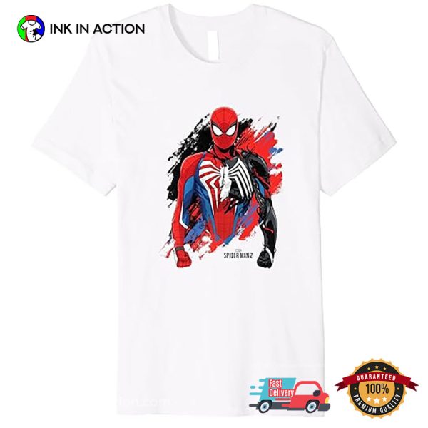 Marvel Spider-Man 2 Peter Getting Covered By The Symbiote T-shirt