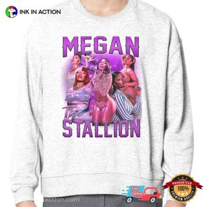 Megan Thee Stallion Vintage Style Portrait T-shirt