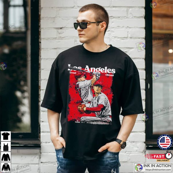 Mike Trout & Shohei Ohtani Los Angeles Duo T-Shirt