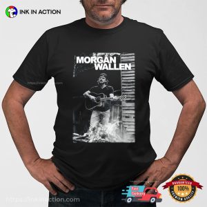 Morgan Wallen Guitar BW Graphic T shirt 2