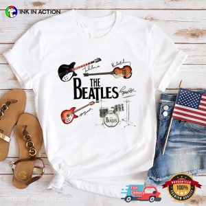 Musical Instruments The Beatles 90s Tee 3
