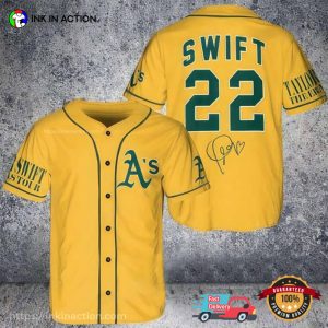 Oakland Athletics Taylor Swift Signature Baseball Jersey