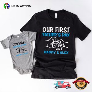 Our First Father's Day Matching Personalized Shirt