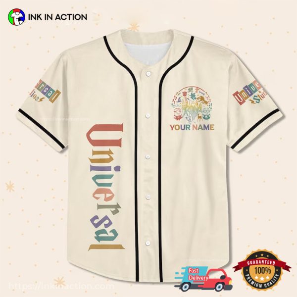 Personalize Universal Studio Disneyland Baseball Jersey