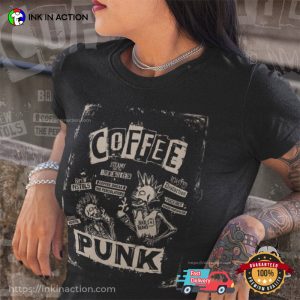 Retro 90s Coffee Punk trending shirts for guys 2