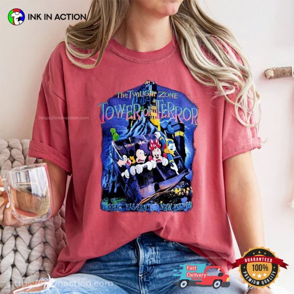 Retro Mickey And Friends Tower Of Terror Comfort Colors T-shirt