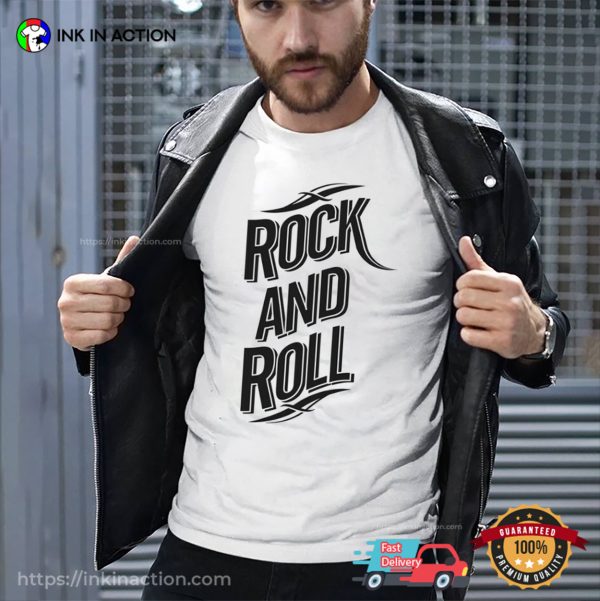Rock N Roll Music Theme T-Shirt