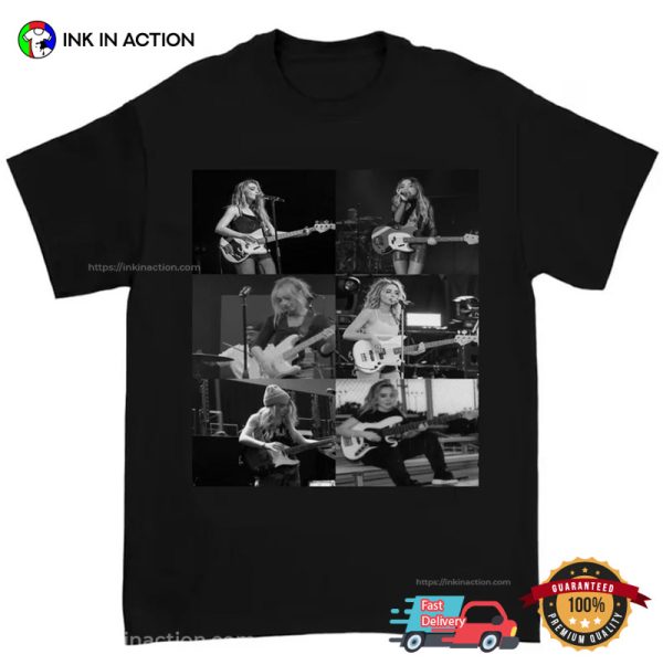 Sabrina Electric Guitar Performance Tour Retro T-shirt