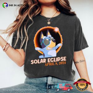 Solar Eclipse April 2024 Bluey Cartoon T-shirt