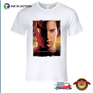 Spider man 2 Tobey Maguire Half Face T Shirt 3