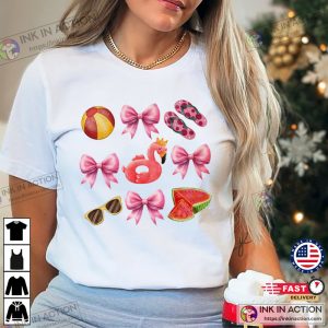 Summer Beach Vibes Coquette Aesthetic Ladies Summer Shirts