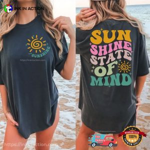 Sunshine State Of Mind Groovy Comfort Colors Shirt Summer Women