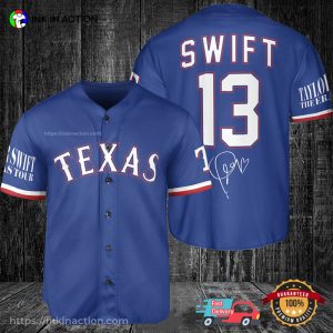 Texas Rangers Taylor Swift Signature Baseball Jersey