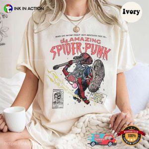 The Amazing Spider punk Marvel Comics Comfort Colors T shirt 1