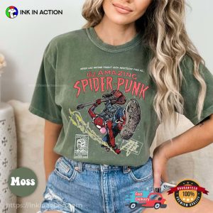 The Amazing Spider punk Marvel Comics Comfort Colors T shirt 2