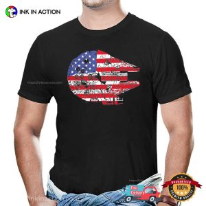 The American Flag Space Ship Star Wars Independence Day T shirt 2