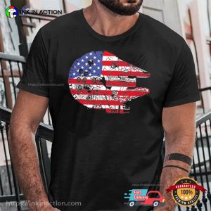 The American Flag Space Ship Star Wars Independence Day T shirt 3