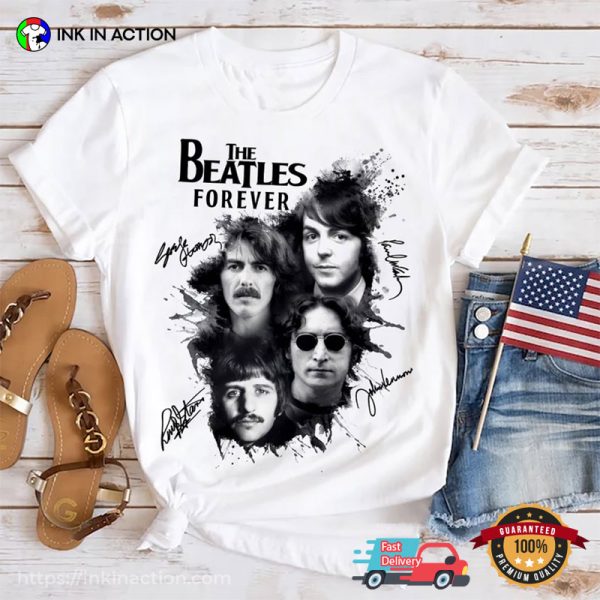 The Beatles Forever Graphic Signatures Tee
