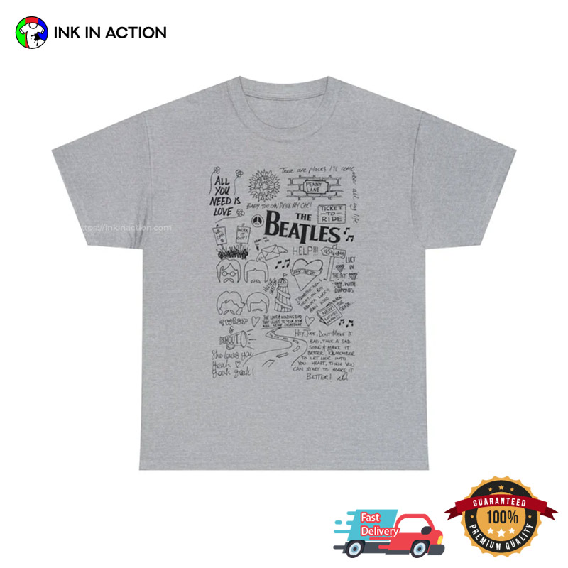 The Beatles Hits Vintage 90s Rock Band T-shirt - Print your thoughts. Tell  your stories.