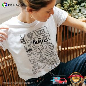 The Beatles Hits Vintage 90s Rock Band T-shirt