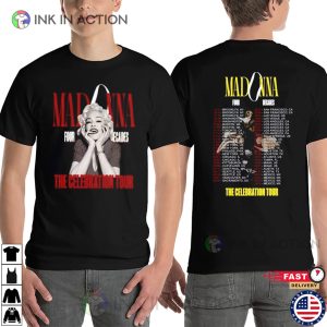 The Celebration Tour 2024 Madonna 90s Vintage T-shirt