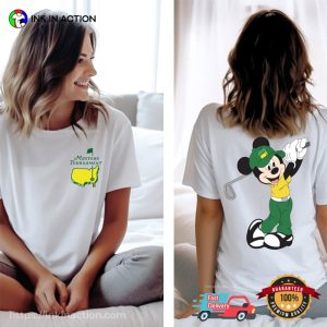 The Masters Tournament Mickey Mouse Golfer 2 Sided T-shirt