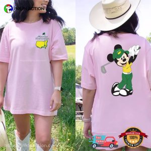 The Masters Tournament Mickey Mouse Golfer 2 Sided T shirt 2
