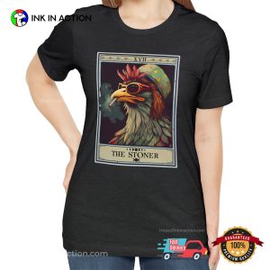 The Stoner Tarot Card Chicken Pot Weed T-shirt