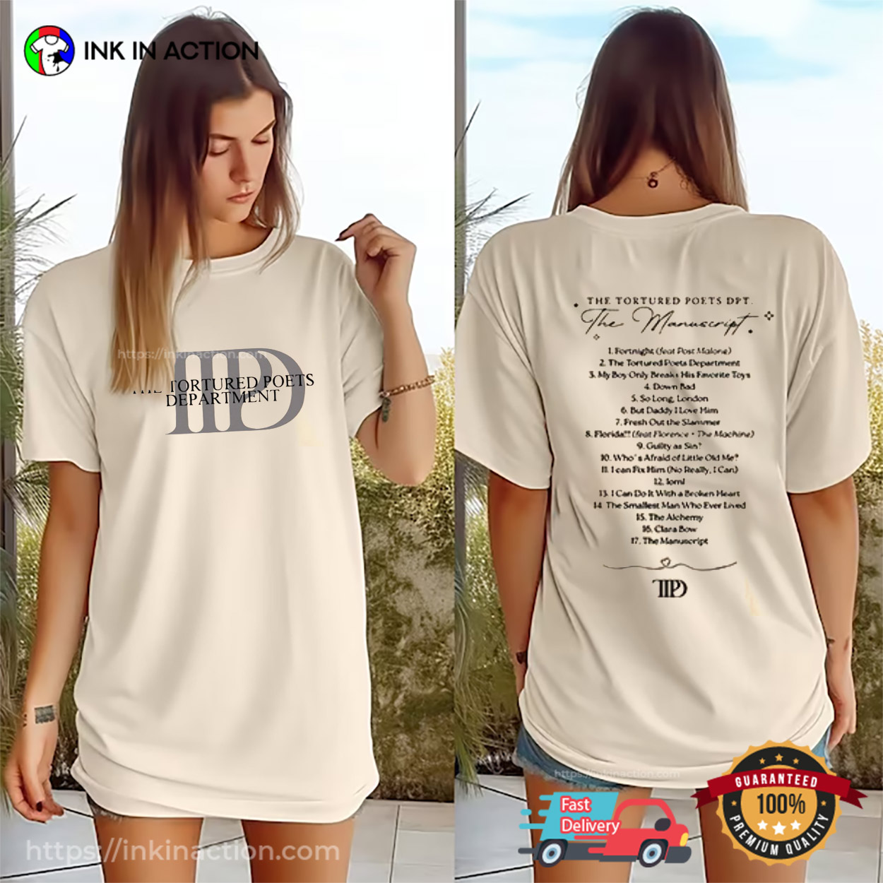 The Tortured Poets Department The Manuscript T-shirt The Tortured Poets Department The Manuscript T-shirt