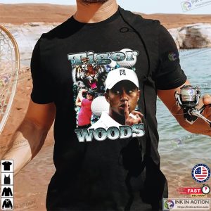Tiger Woods Professional Golfer Vintage Style T shirt 2