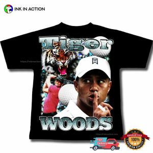 Tiger Woods Professional Golfer Vintage Style T shirt 3