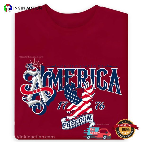 United States Of Freedom American Flag T-shirt