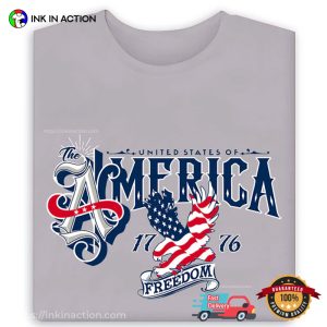United States Of Freedom american flag t shirt 3
