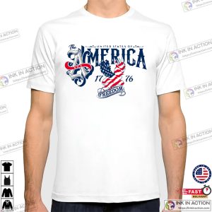 United States Of Freedom american flag t shirt