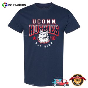 University of Connecticut Huskies Sue Bird 10 Basketball T shirt 2