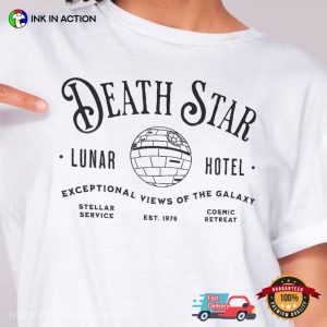 Vintage Death Star Lunar Hotel Unisex T-shirt