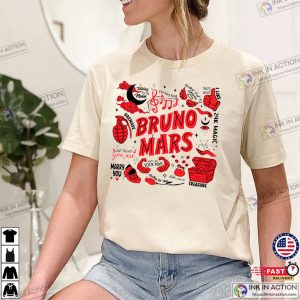 Vintage Bruno Mars Playlist Shirt