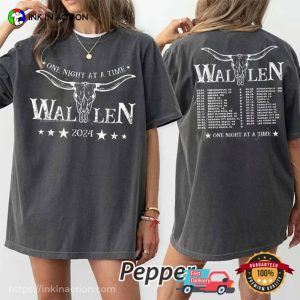 Wallen Once Night At A Time Tour 2024 Dates Comfort Colors T-shirt
