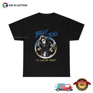 You May Be Right Billy Joel Motorbike Vintage 80s T-shirt