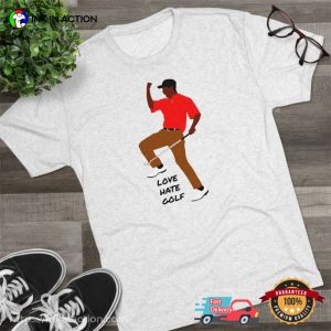 Young Tiger Woods Love Hate Golf T shirt 2