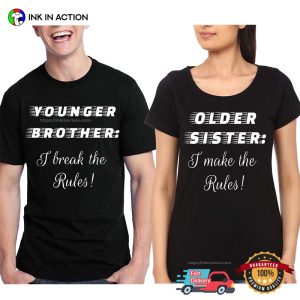Younger Brother And Old Sister Matching T-shirt