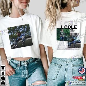 j cole 2014 forest hills Drive Album Cover 2 Sided T shirt