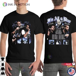J Cole And Drake Tour 2024 Schedules Graphic 2 Sided T-shirt