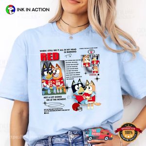 taylor swift the red album, bluey family Shirt 3